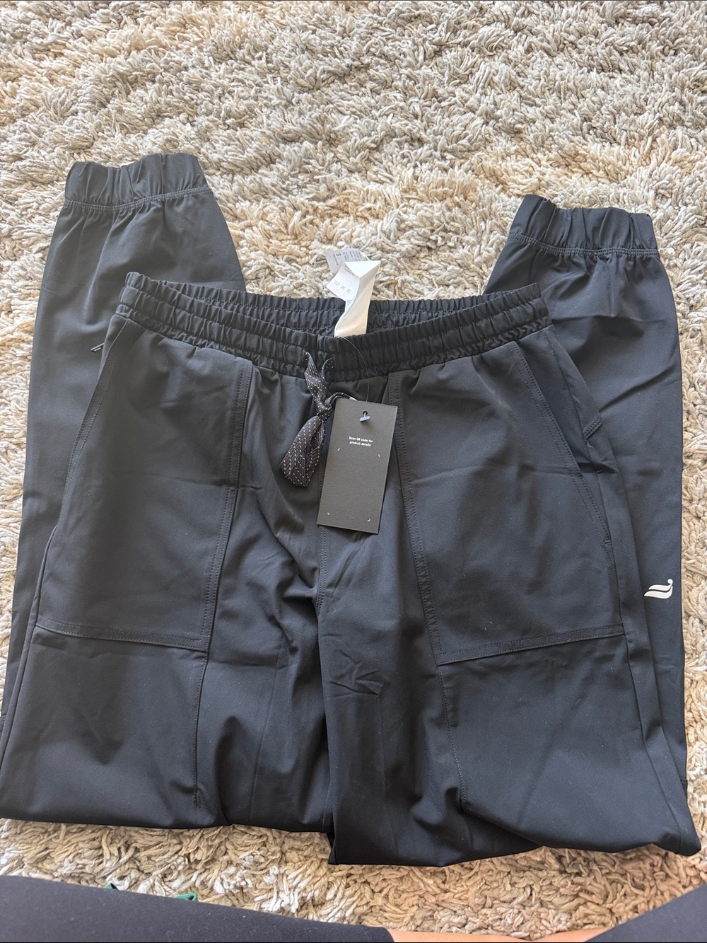 Women’s Fabletics Black Athletic Jogger Pants - Lightweight Performance